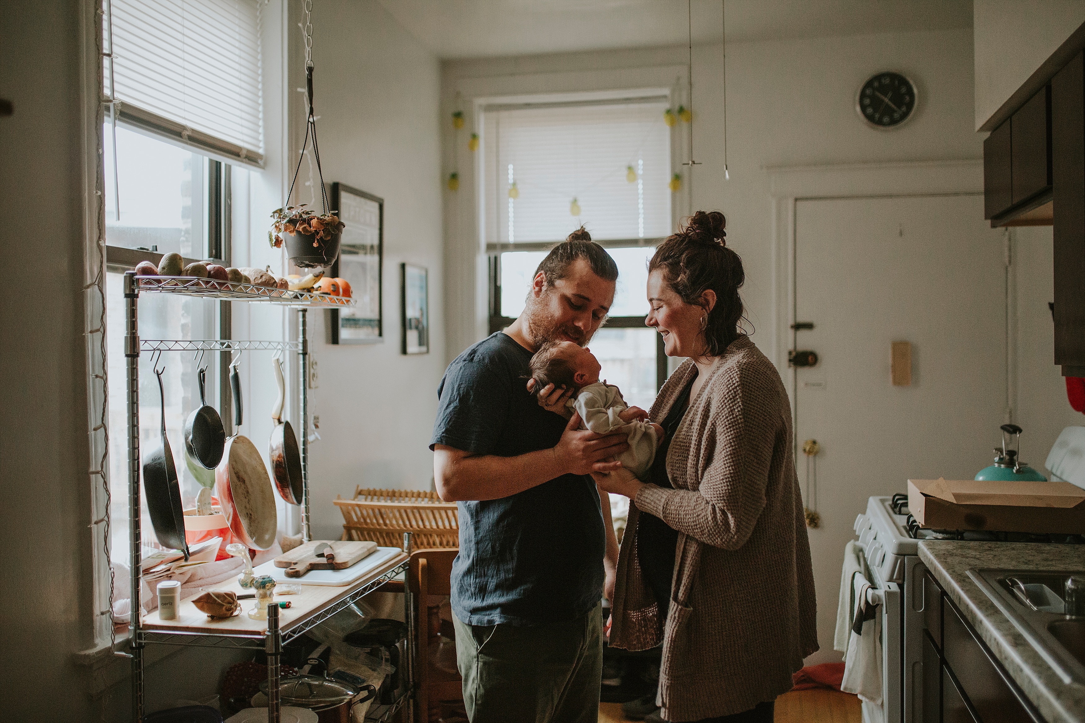 Edgewater Newborn Photographer | Baby at Home Hannah + Eric