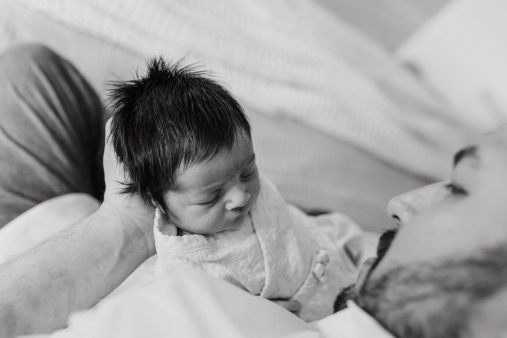 Chicago baby photographer at home | One Month Session