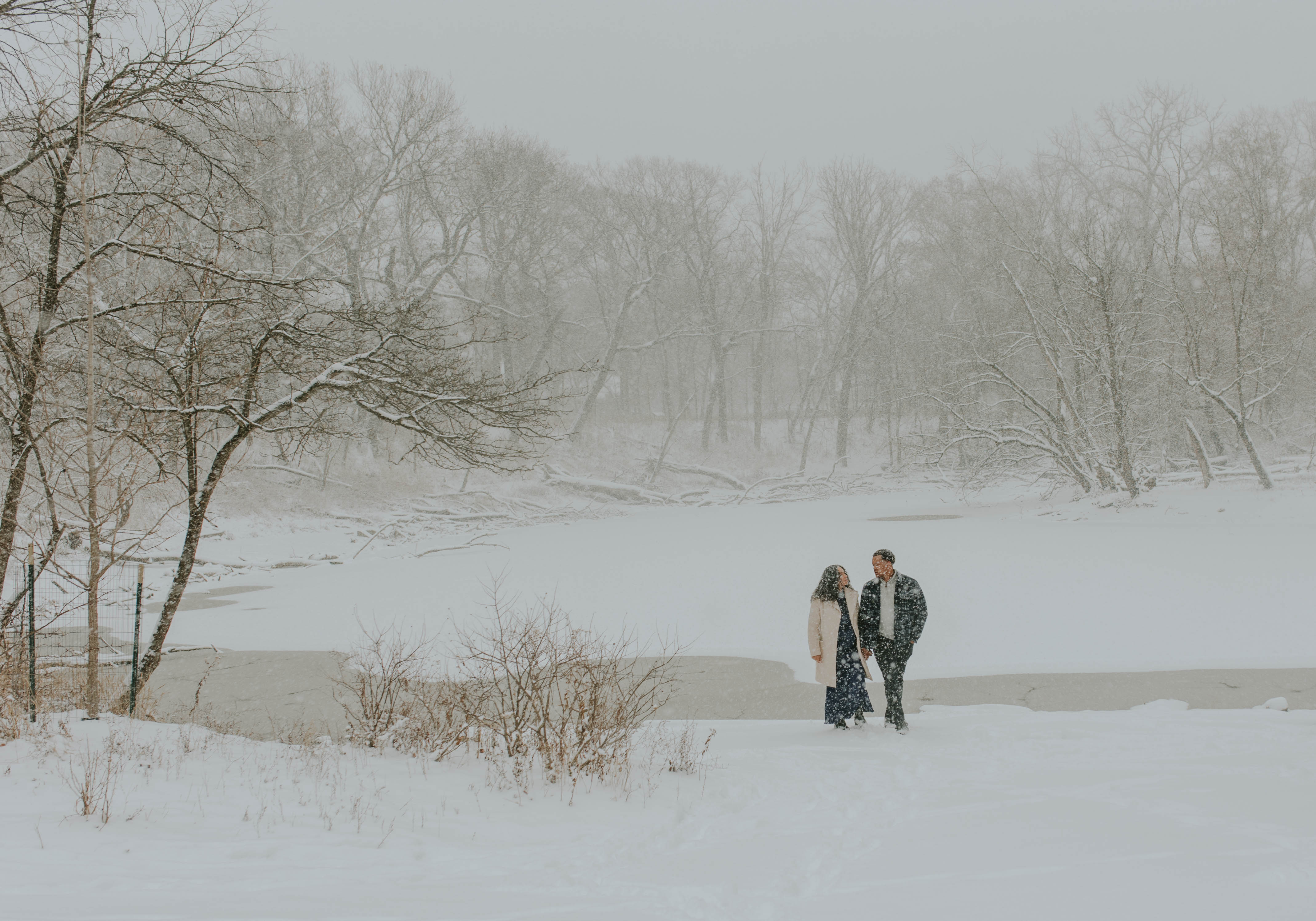 River Forest Maternity Photographer: Snowy Chicago Session