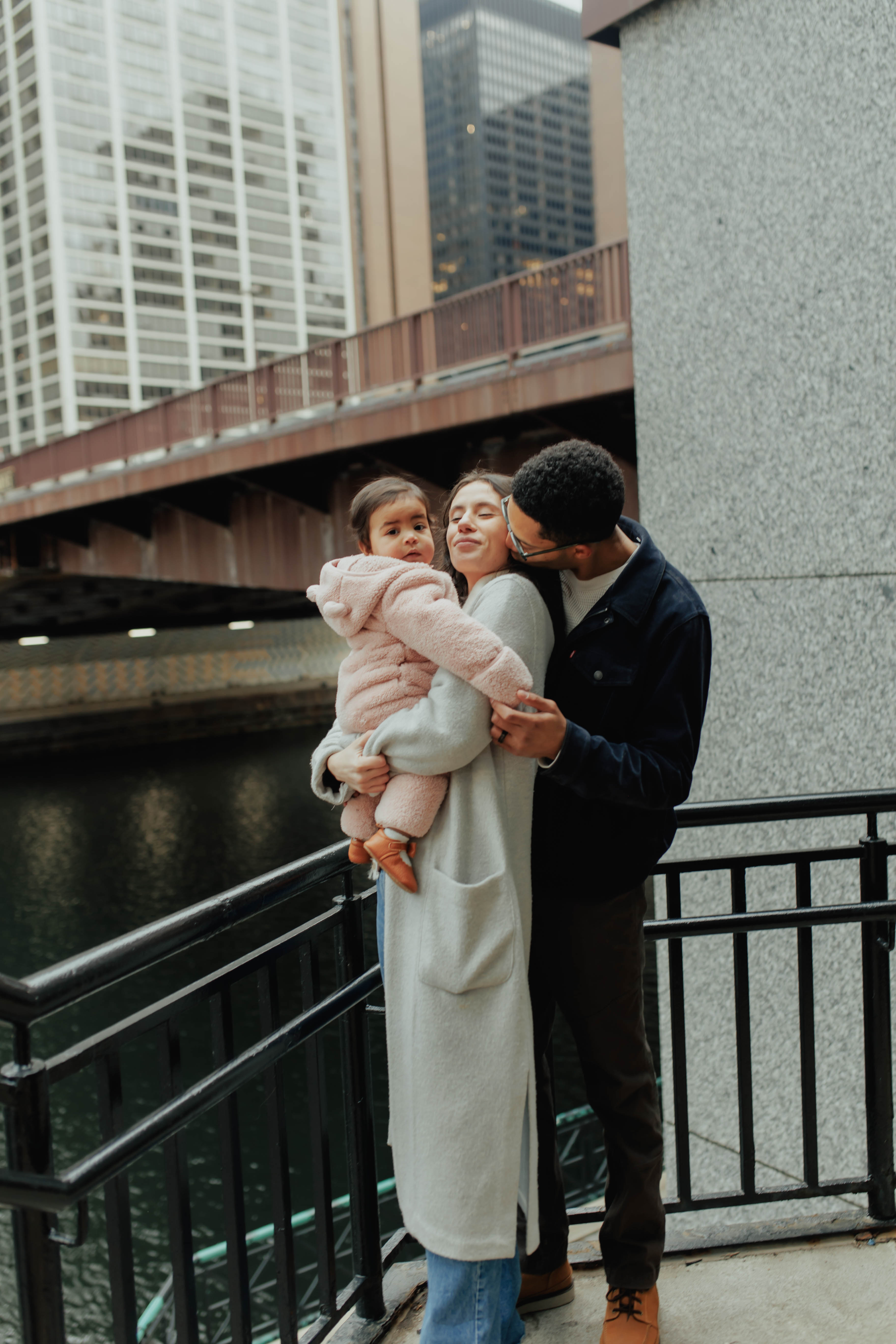 Jameson turned one and we took it to the Chicago Riverwalk. Here's a peek at this sweet downtown first birthday session.